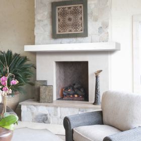 Pearl Mantel Linear Non-combustible 60" Shelf - Pearl - Finish