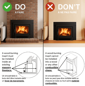 Fireplace insert do's and don't's