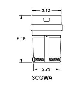 Metal-Fab Corr/Guard 3" D Weil-Mcclain Adapter - 3CGWA