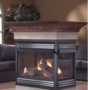 Napoleon GVF40N3 Multi-View Vent Free Fireplace - 3 Open Sides