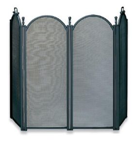 Uniflame 4 Fold Large Diameter Black Screen with Woven Mesh - S-3650