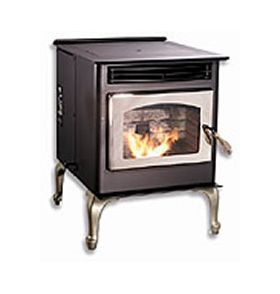 Breckwell P22 The Maverick Deluxe Brushed Nickel Pellet Stove SP22PDBN