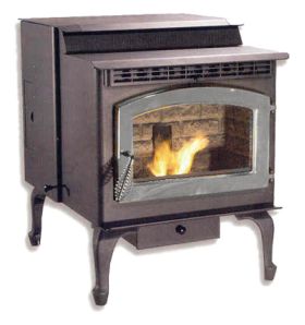 Breckwell P23 The Sonora Deluxe Brushed Nickel Pellet Stove - SP23PDBN