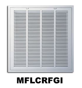 Metal-Fab Light Commercial-Insulated Return Filter Grille - MFLCRFGI