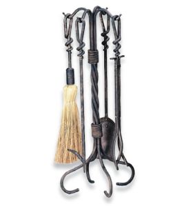 Uniflame 5 Piece Antique Rust Wrought Iron Toolset - F-1695