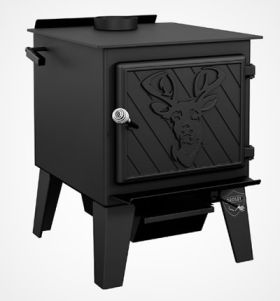 Drolet Black Stag Wood Stove - DB03410