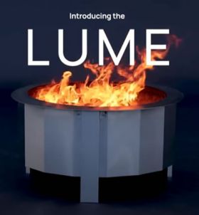 Firegear Lume MS1SR Freestanding Smoke-Less Fire Pit - LUME-MS1SR