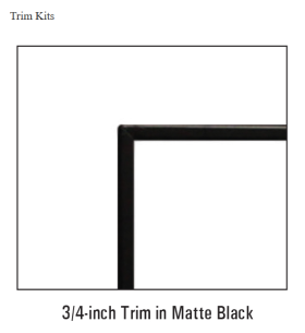 White Mountain Hearth Loft 46 Direct-Vent Fireplace - DVL46BP30 trim