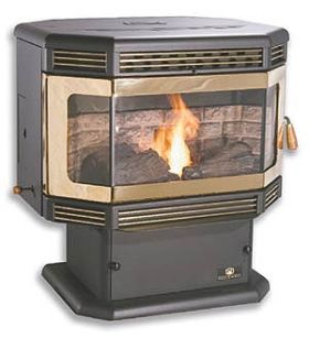 Breckwell P2000 The Tahoe Deluxe Freestanding Pellet Stove - SP2000PD