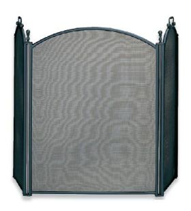 Uniflame 3 Fold Large Diameter Black Screen with Woven Mesh - S-3652