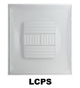 Metal-Fab Light Commercial-Curved Blade Perforated Supply W/6 In Collar - LCPS6