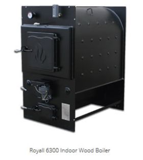 Royall 6300 Commercial Pressurized Indoor Wood Boiler - 300000 BTU - 6300NS