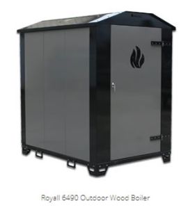 Royall 6490 Commercial Outdoor Pressurized Wood Boiler - 490000 BTU - 6490