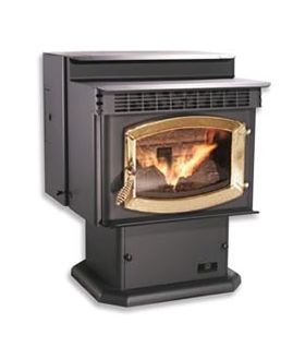 Breckwell P24FS The Blazer Deluxe Freestanding Pellet Stove - SP24PD