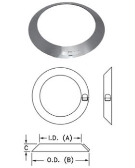 DuraVent 18 Round B-Vent Adjustable Storm Collar - 18BVSC