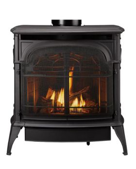 Vermont Castings Stardance DV Gas Stove - Classic Black - SDDVTCBSB / SDDVT-IFT-CB