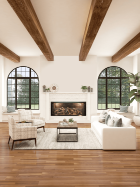 White Mountain Hearth McKinley Linear 60 Fireplace installed