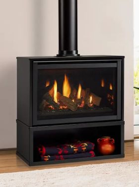 Majestic Ruby Medium 30 Direct Vent Freestanding Gas Fireplace With Intellifire Touch Ignition System