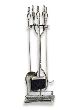 Uniflame 5 Piece Antique Brass Fireset (F-4206) - T51040AB