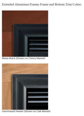 White Mountain Hearth Tahoe Deluxe 48 Direct-Vent Fireplace - DVD48FP30 trim