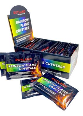 Rutland RAINBOW FLAME CRYSTALS - 1 Case of 25 Packets - 25 gram each - 715P