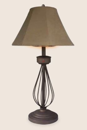 Uniflame Table Lamp Electric Heater  Salem Forge - EWTS9151M