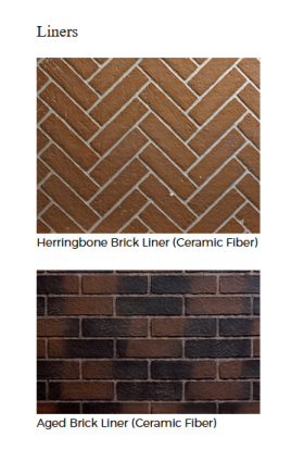 White Mountain Hearth Keystone Deluxe 36 B-Vent Fireplace Brick liner options