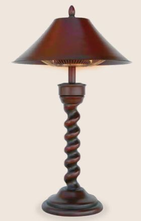 Uniflame Table Lamp Electric Heater  New Orleans - EWTR800SP