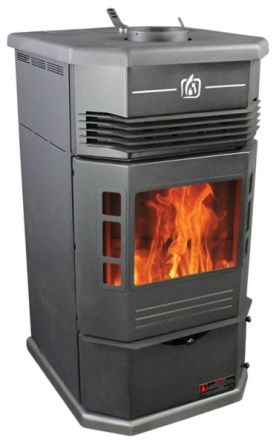 Breckwell Hearth Products Monticello Non-Electric Gravity Fed Pellet Stove - SPG9000