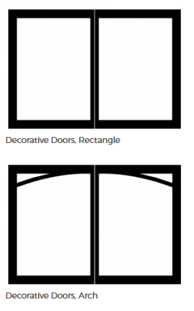 White Mountain Hearth Tahoe Deluxe 48 Direct-Vent Fireplace - DVD48FP30 doors