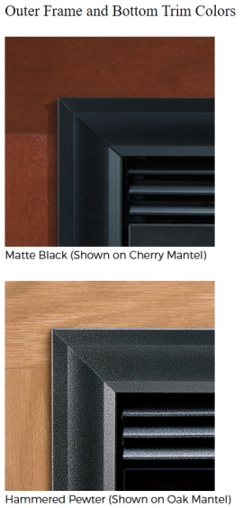 White Mountain Vail Vent-Free Premium 32 - Outer Frame and Bottom Trim Colors