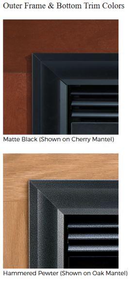 White Mountain Breckenridge Firebox Deluxe Stove - Outer Frame & Bottom Trim Colors