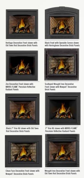 Napoleon Ascent X 70 Direct Vent Gas Fireplace GX70 Fronts