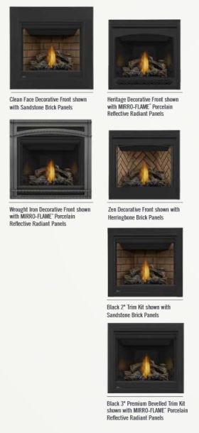 Napoleon Ascent B35 Direct Vent Gas Fireplace Fronts