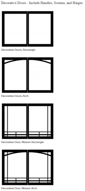 White Mountain Hearth Tahoe Deluxe 36 Clean-Face Direct-Vent Fireplace - Decorative Doors