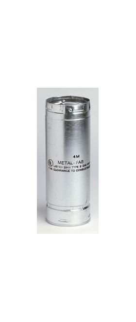 Metal-Fab B-Vent 3' Pipe Length - 4M3