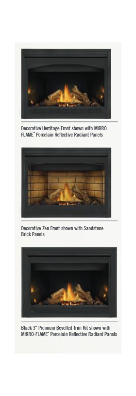 Napoleon Ascent B46 Direct Vent Gas Fireplace Fronts