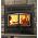 Osburn Stratford II Wood Fireplace - Prairie Style - Nickel Door - OB04007