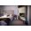 Bedroom with fireplace