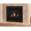 Flame in fireplace