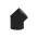 VORTEX 45 ELBOW DOUBLE WALL BLACK