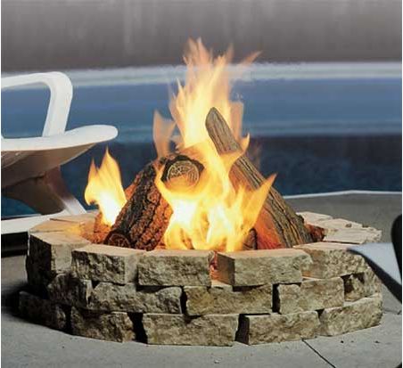 Kingsman Outdoor Fire Pit, Outdoor Fire Table Natural Gas