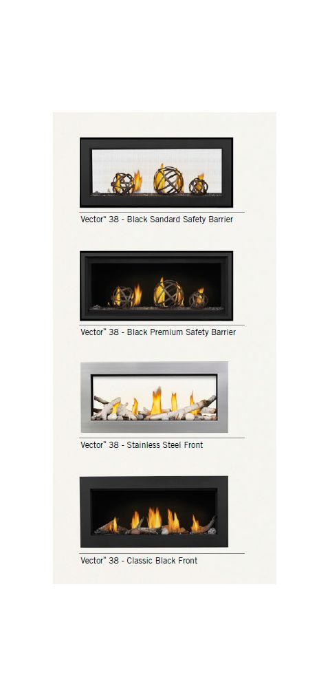 Napoleon Vector LV38 Gas Direct Vent Fireplace Looks
