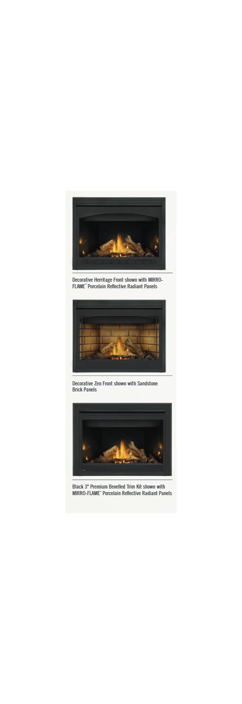 Napoleon Ascent B46 Direct Vent Gas Fireplace Fronts