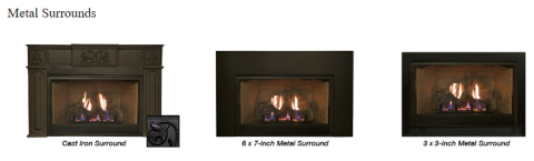 White Mountain Innsbrook Vent-Free Fireplaces Small, Medium - Metal Surrounds