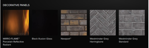 Decorative brick options
