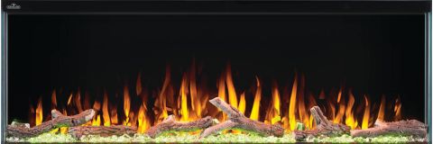 Napoleon Trivista Primis, Three-Sided Electric Fireplace flame