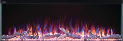Napoleon Trivista Primis, Three-Sided Electric Fireplace flame