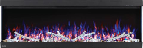Trivista Pictura Wall Hanging Electric Fireplace Birch logs