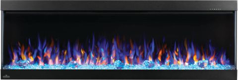 Trivista Pictura Wall Hanging Electric Fireplace Crystal bed